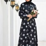 ماکسی بلند گلدار مدل اریکا