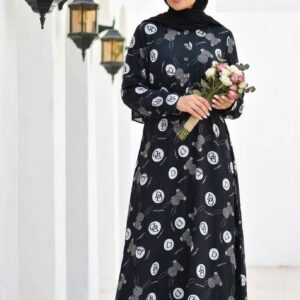 ماکسی بلند گلدار مدل اریکا