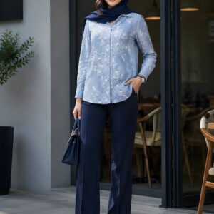 شومیز دکمه‌دار دلبر